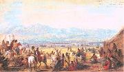 Miller, Alfred Jacob Encampment on Green River painting